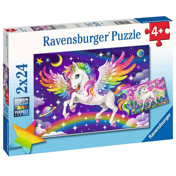 Ravensburger 2 x 24 Piece Unicorn And Pegasus