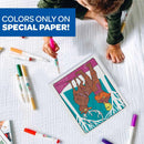Crayola Color Wonder Mess-Free Glitter Paper & Markers Kit, Disney Frozen