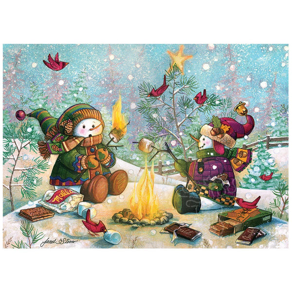 Cobble Hill 35 Piece Tray Puzzle S'more Snowfall