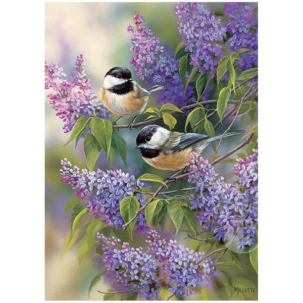 Cobble Hill 35 Piece Tray Puzzle Chickadee Duo