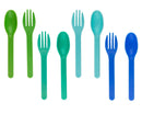 MontiiCo Out And About Cutlery Set Blueberry 4 Pairs (8 Pieces total)