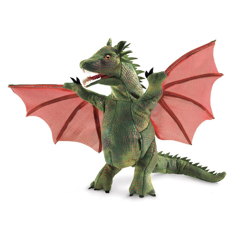 Folkmanis Green Winged Dragon Puppet