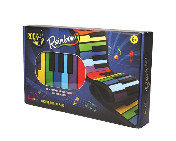 Mukikim Rock And Roll It Rainbow Flexible Roll Up Piano