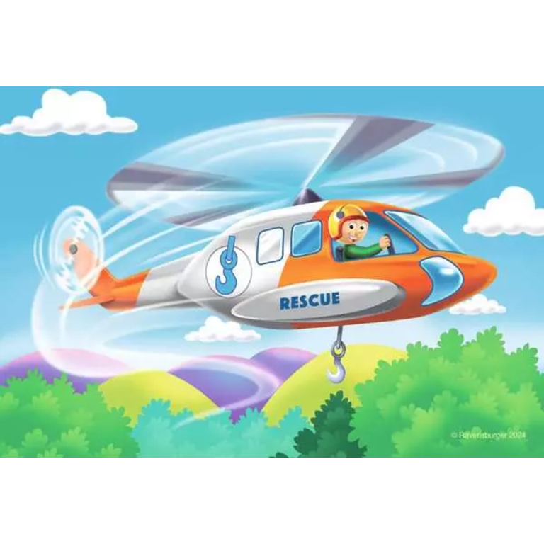 Ravensburger My First Puzzles 2, 3, 4 and 5 Piece Puzzles Rescue Vehicles