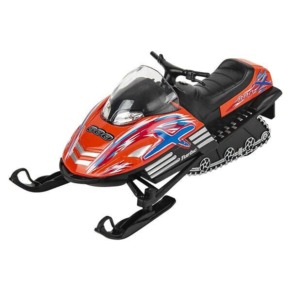 Die Cast Pull Back Snow Turbo Snowmobile