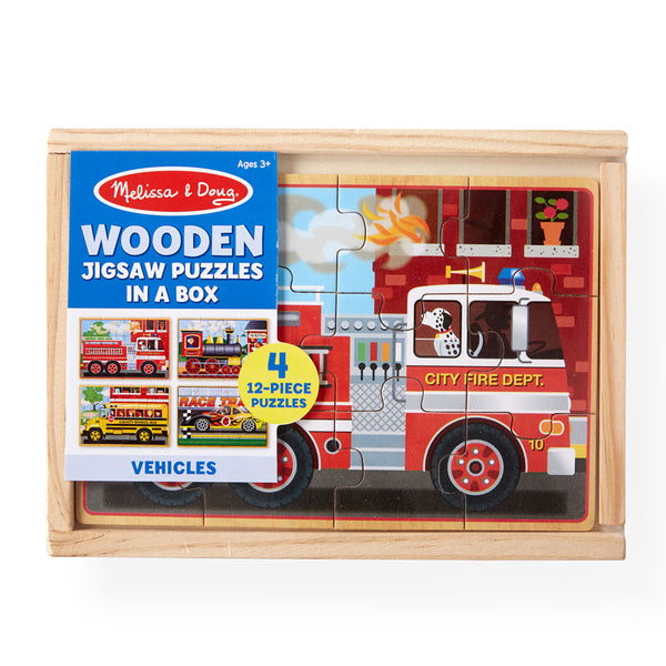 Melissa & Doug Puzzles In A Box Vehicles