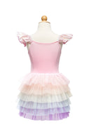 Great Pretenders Rainbow Ruffle Tutu Dress Pink Size 5/6