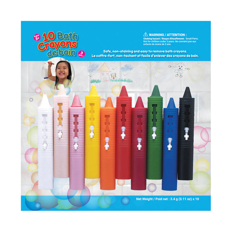 Bath Crayons 10 Colours