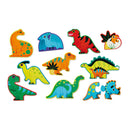 Crocodile Creek Let's Begin 2 Piece Puzzle Dinosaurs