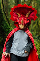 Great Pretenders Triceratops Hooded Dinosaur Cape Size 4/5