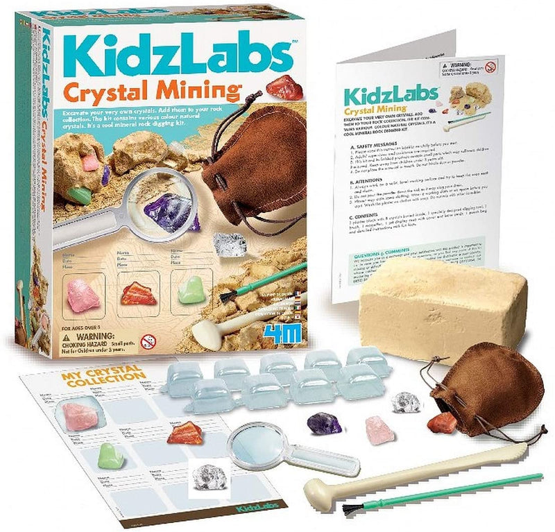4M KidzLabs Crystal Mining