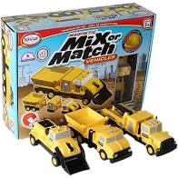 Magnetic Mix or Match Construction Vehicles