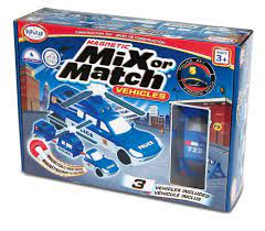 Magnetic Mix Or Match Vehicles Police Set
