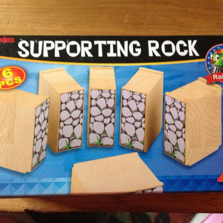 Supporting rock riser