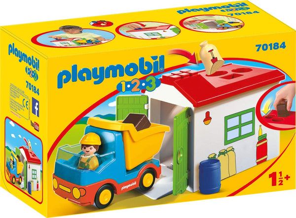 Playmobil 123 Construction Truck With Garage #70184