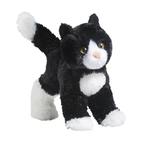 Douglas Snippy Black & White Cat 8" Plush
