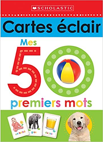 Scholastic Early Learners French Flash Cards Cartes Eclair Premiers mots