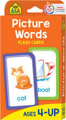 School Zone Picture Words Flash Cards