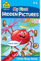 School Zone My First Hidden Pictures Little Busy Book