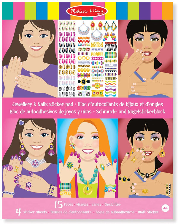 Melissa & Doug Sticker Pad Jewelry & Nails