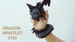 Folkmanis Midnight Dragon Wristlet Puppet