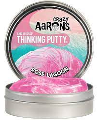 Crazy Aarons Thinking Putty Liquid Glass Rose Lagoon