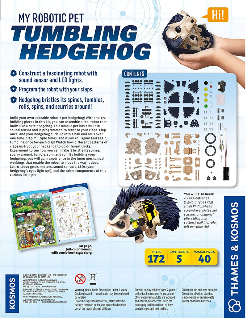 Thames & Kosmos My Robotic Pet Tumbling Hedgehog STEM Kit