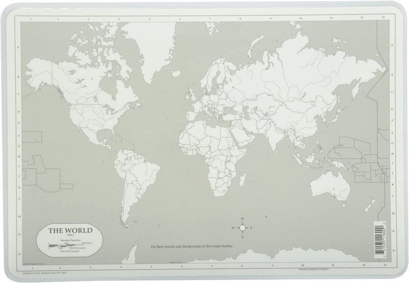 Learning Mat World Map