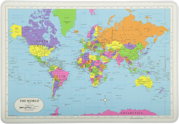 Painless Learning World Map Placemat