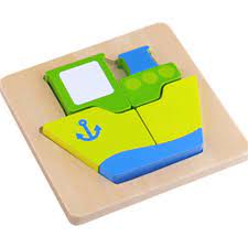 Tooky Toy Mini Chunky Puzzle Transport