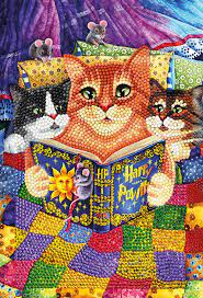 Crystal Art Notebook Kitten Bedtime Stories