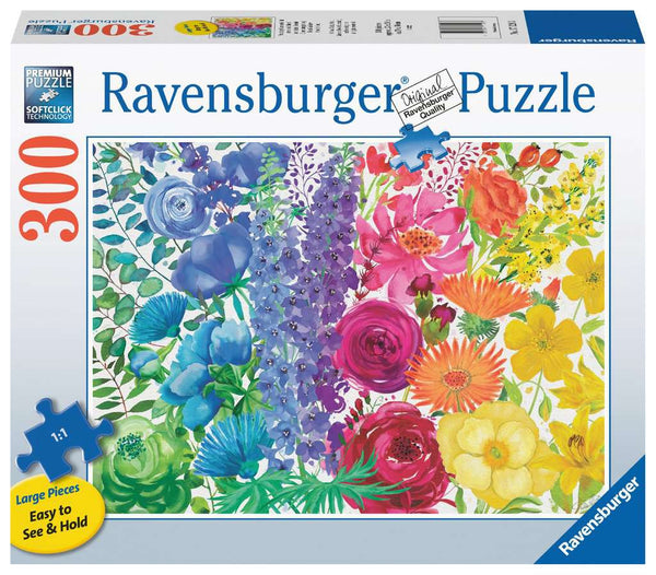 Ravensburger 300 Large Piece  Floral Rainbow