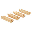 Brio Track Wooden Straight Train Track 4"