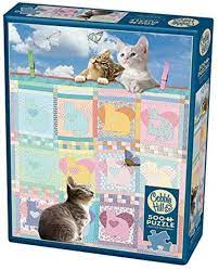 Cobble Hill 500 pc Quilted Kittens