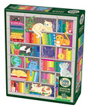 Cobble Hill 1000 Piece Rainbow Cat Quilt