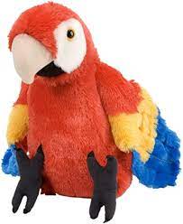 Wild Republic Bird Scarlet Macaw 12"