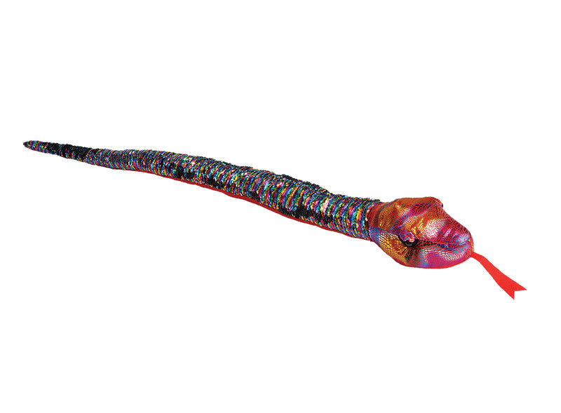 Wild Republic Snake Rainbow Sequin 54"