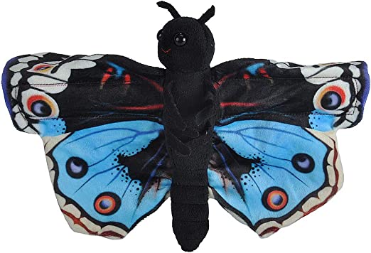 Wild Republic Huggers Butterfly Blue Pansy 8"