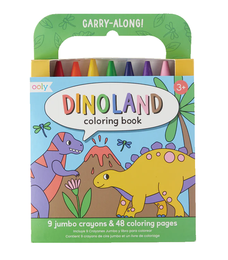 Ooly Carry Along Coloring Kit Dinoland
