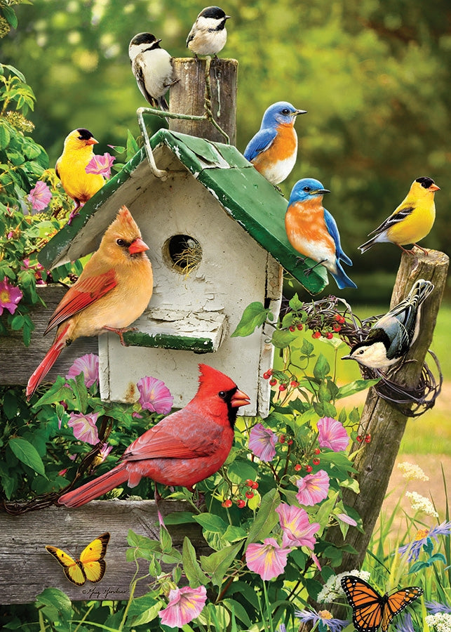 Cobble Hill 35 pc Tray Puzzle Singing Around the Birdhouse