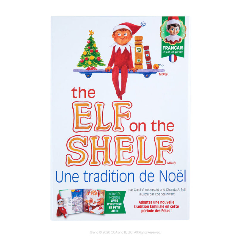 Elf on the Shelf Box Set Boy with Book FRENCH