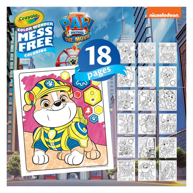 Crayola Color Wonder Mess-Free Colouring Book & Markers Kit, Paw Patrol