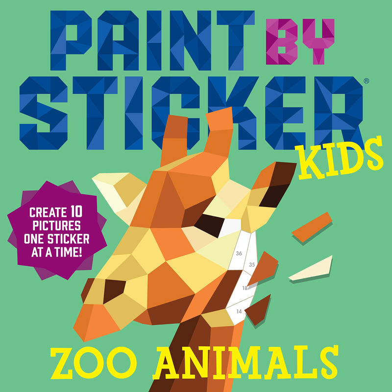 Paint By Stickers Kids Zoo Animals