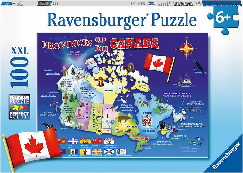 Ravensburger 100 Piece Map Of Canada