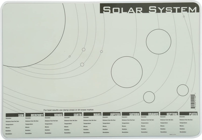 Painless Learning Solar System Placemat