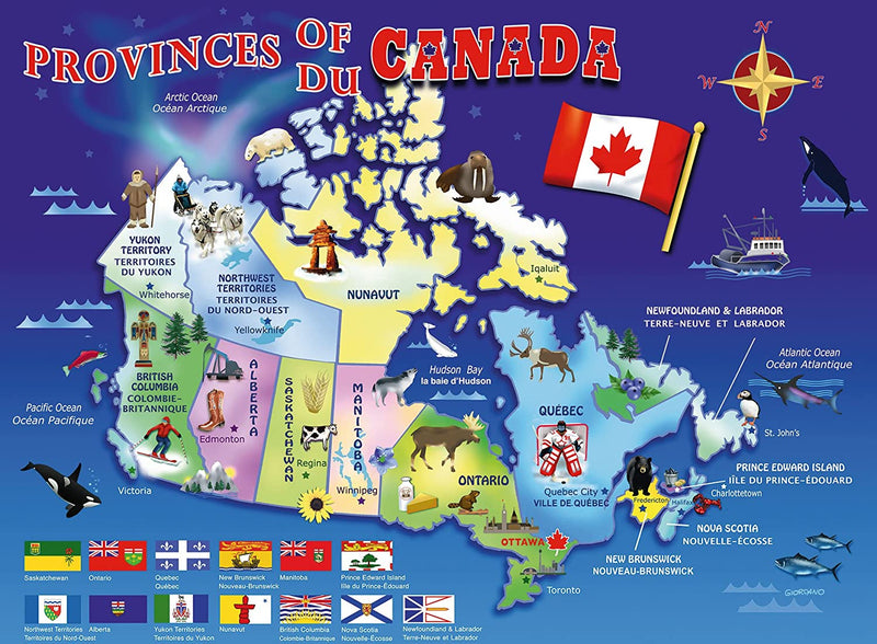 Ravensburger 100 Piece Map Of Canada