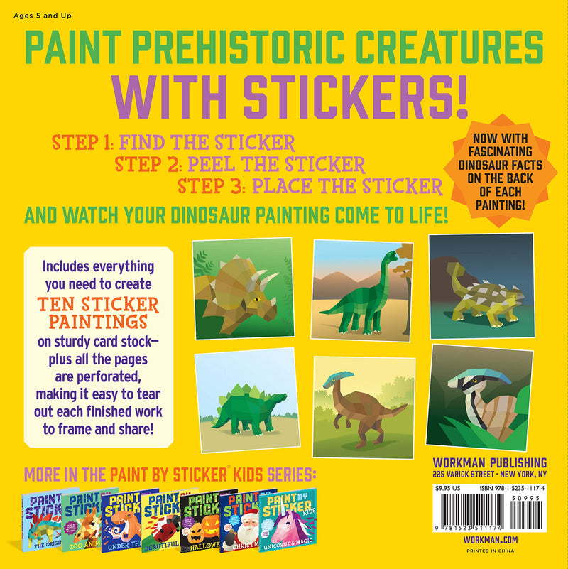 Paint By Stickers Kids Dinosaurs