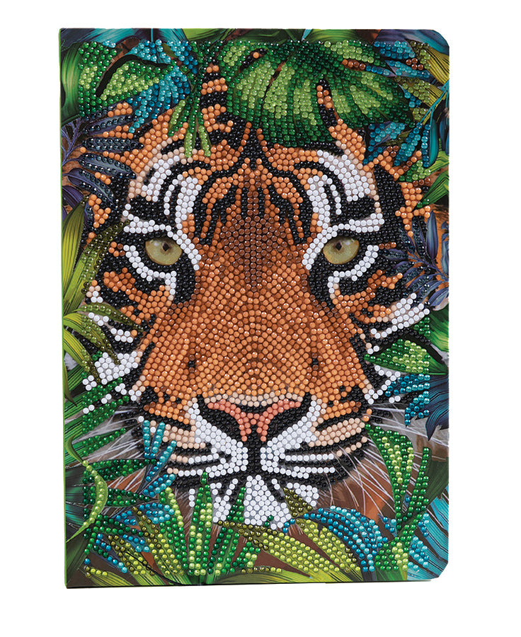 Crystal Art Notebook Kit Tiger in the Forest