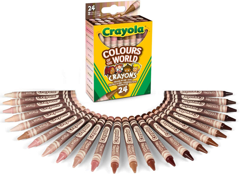 Crayola Colors of the World Skin Tone Crayons, 24 Count