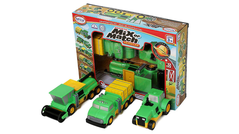 Magnetic Mix or Match Farm Vehicles